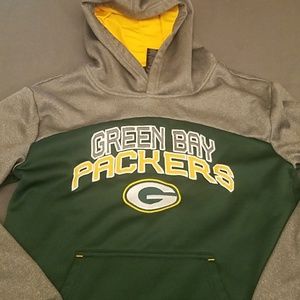 Green Bay Packers Stitched Hoodie Youth L14-16